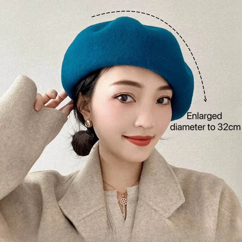 Oversized 100% Wool Beret