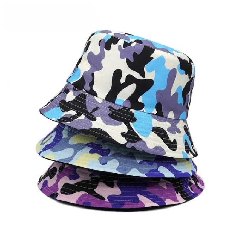 Urban Camo Bucket Hat - Fushia