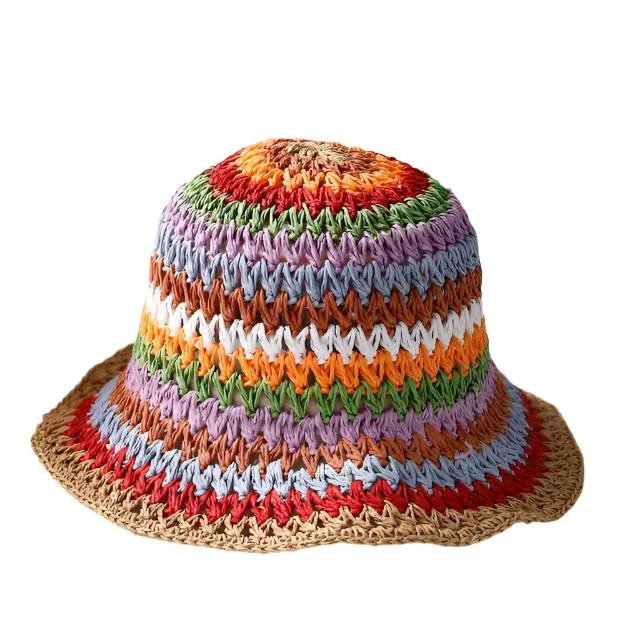 Vibrant Charm Crochet Bucket Hat for Women - Fushia