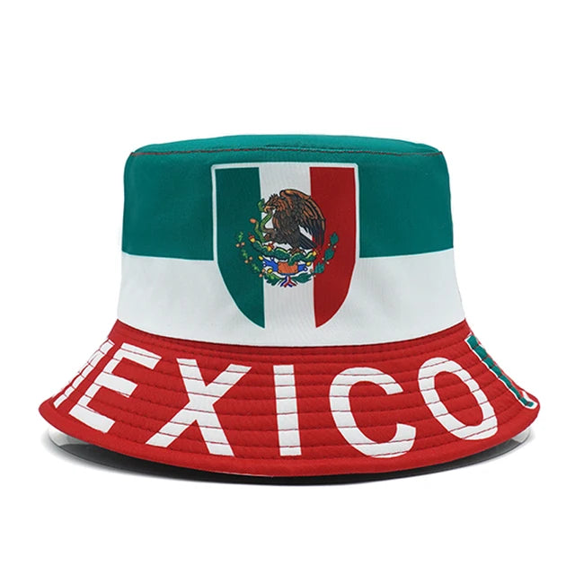 Vibrant Mexican Flag-Inspired Bucket Hat  - Fushia