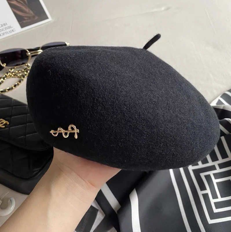 Wool Beret for Women (Fits for large head)